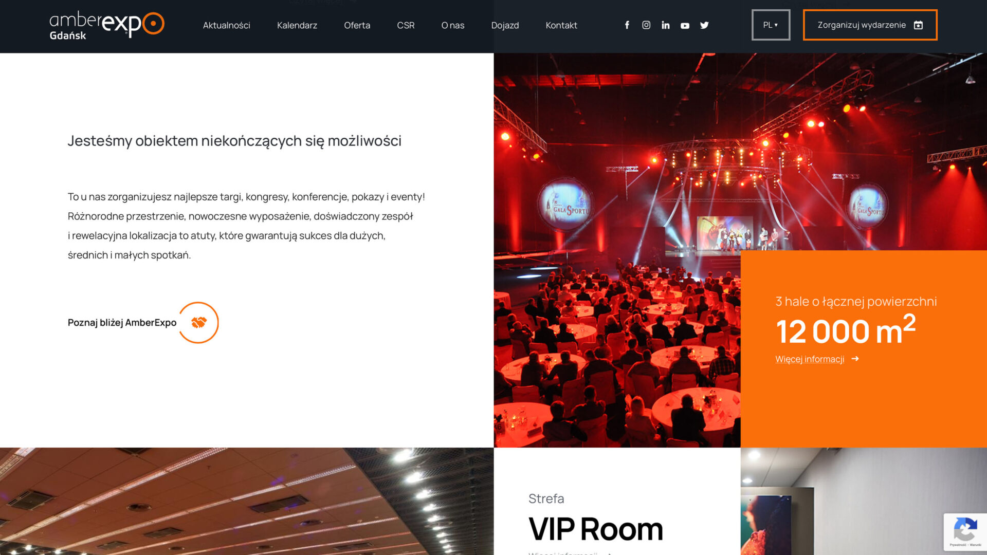 Amber Expo - strona internetowa - realizacja NOVEO Interactive
